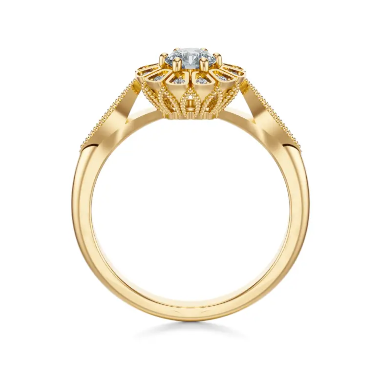 Pierścionek zaręczynowy z diamentami AJPZ_141